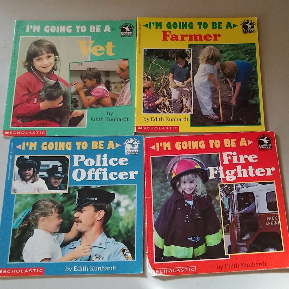 I'm Going to Be a Farmer + to be a Vet + Police Officer by Kunhardt 1989